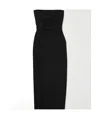 Proenza Schouler Falling Strapless Dress In Black