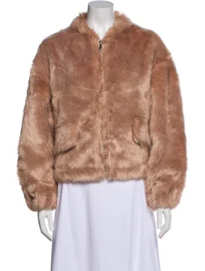 Pre-owned Proenza Schouler Faux Fur Faux Fur Jacket In Neutral
