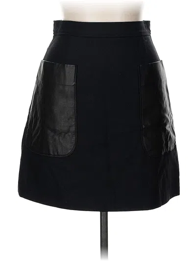 Pre-owned Proenza Schouler Faux Leather Skirt In Black