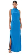 Proenza Schouler Faye Backless Twist Back Dress Cobalt Blue In Blue