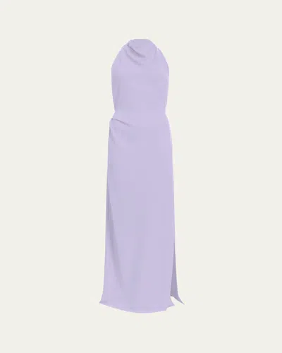 Proenza Schouler Faye Backless Twist Back Dress In Lilac