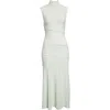 Proenza Schouler Federica Layered Ribbed-knit Midi Dress In Green