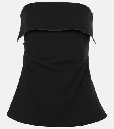 Proenza Schouler Felicity Strapless Top In Black