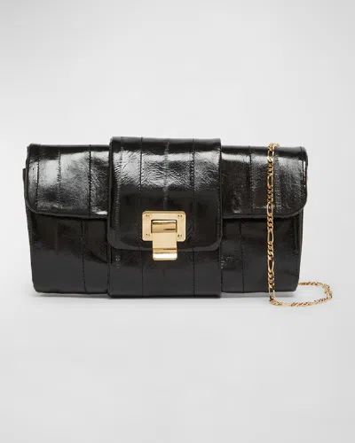 Proenza Schouler Flap Leather Shoulder Bag In Black