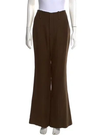 Pre-owned Proenza Schouler Flared Pants In Brown