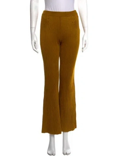 Pre-owned Proenza Schouler Flared Pants In Yellow