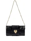 Proenza Schouler Flip Leather Clutch Bag In Black