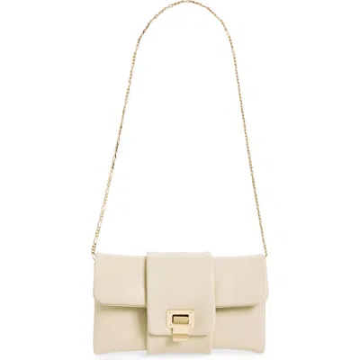 Proenza Schouler Flip Leather Clutch In Taupe