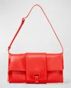Shop Proenza Schouler Flip Napa Leather Shoulder Bag In Red
