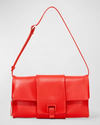 Proenza Schouler Flip Napa Leather Shoulder Bag In Red