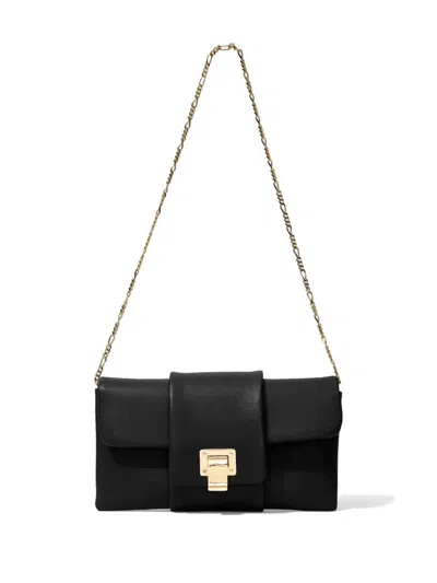 Proenza Schouler Flip Shoulder Chain Clutch In Black  