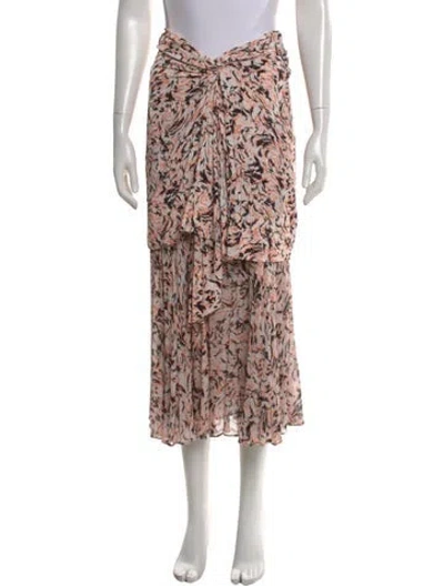 Pre-owned Proenza Schouler Floral Print Midi Length Skirt In Multi