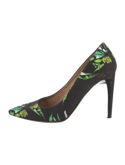 Pre-owned Proenza Schouler Floral Print Pumps In Multi