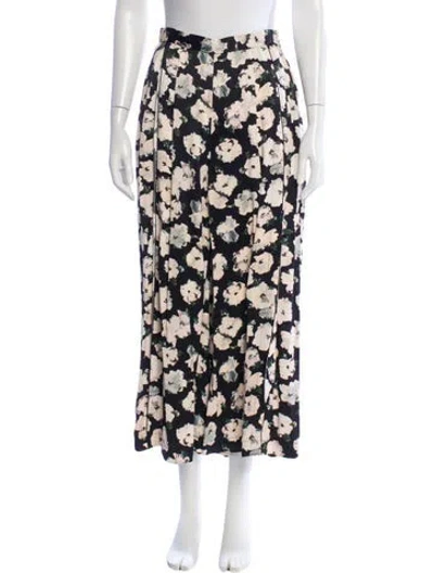 Pre-owned Proenza Schouler Floral Print Wide Leg Pants In Multi