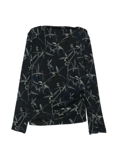 Proenza Schouler Floral-print Button-detail Top In Multi