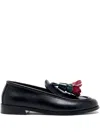 Proenza Schouler Flower-embellished Loafers In Black