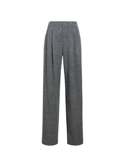 Proenza Schouler Fontana Pleated Trousers In Gray