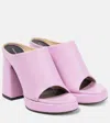 Proenza Schouler 110mm Forma Leather Platform Sandals In Lavender