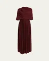Proenza Schouler Frankie Dress In Ox Blood