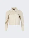Proenza Schouler Gabardine Cropped Jacket In Beige