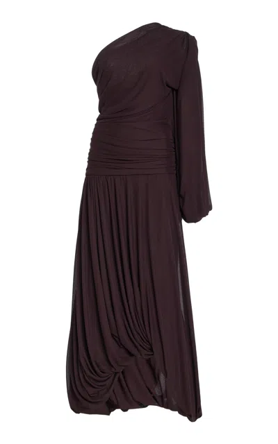 Proenza Schouler Gabri Pleated Midi Dress In Purple