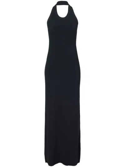Proenza Schouler Black Meryl Knitted Maxi Dress