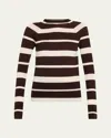 Proenza Schouler Gia Stripe Superfine Merino Wool Top In Multi