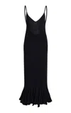 Proenza Schouler Giuditta Ribbed Maxi Dress In Black