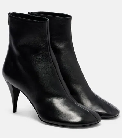 Proenza Schouler Glove 80 Leather Ankle Boots In Black