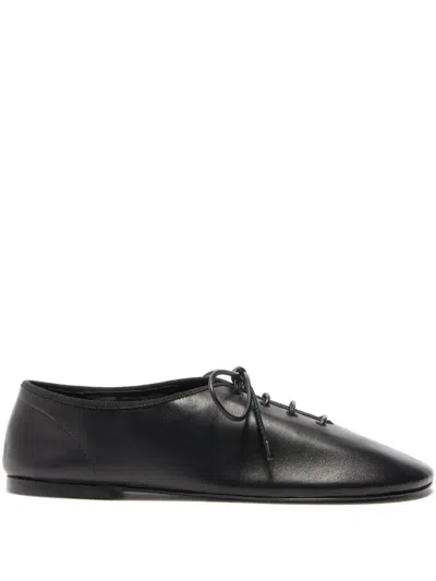 Proenza Schouler Glove Lace-up Ballet Flats In Black