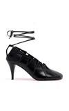 Proenza Schouler Glove Lace-up Leather Pumps In Black