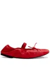 Proenza Schouler Glove Leather Ballerina Shoes In Red