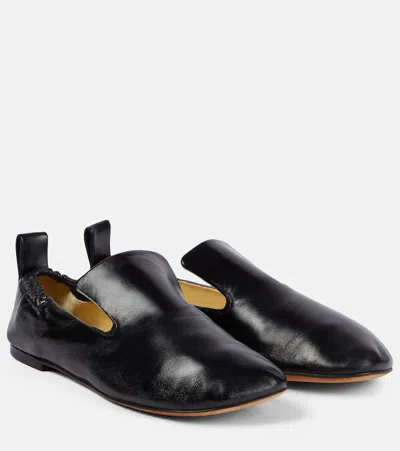 Proenza Schouler Glove Leather Flats In Black