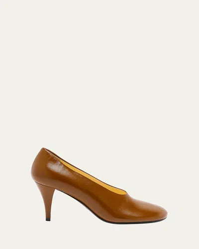 Proenza Schouler Glove Leather Stiletto Pumps In Brown