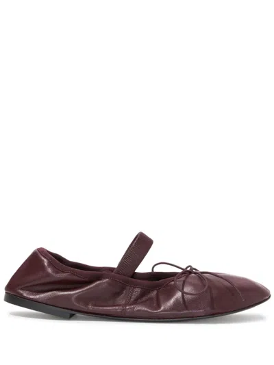 Proenza Schouler Glove Mary Janes Ballerina Shoes In Oxblood