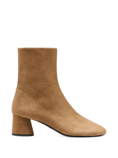 Proenza Schouler Glove Suede Ankle Boots In Brown