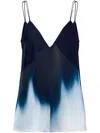 Proenza Schouler Gradient Effect Sabine Top In Blue