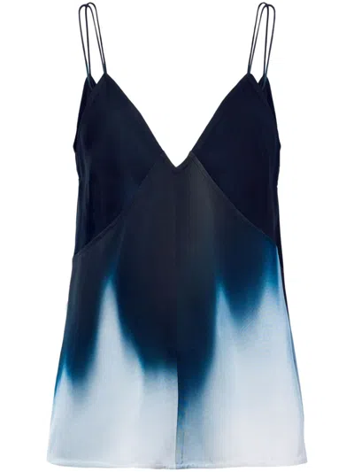 Proenza Schouler Gradient Effect Sabine Top In Blue