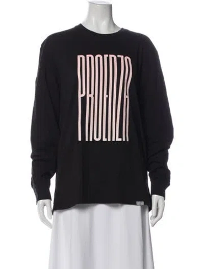 Pre-owned Proenza Schouler Graphic Print Crew Neck T-shirt In Multi