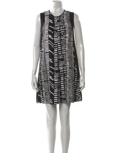 Pre-owned Proenza Schouler Graphic Print Mini Dress In Multi