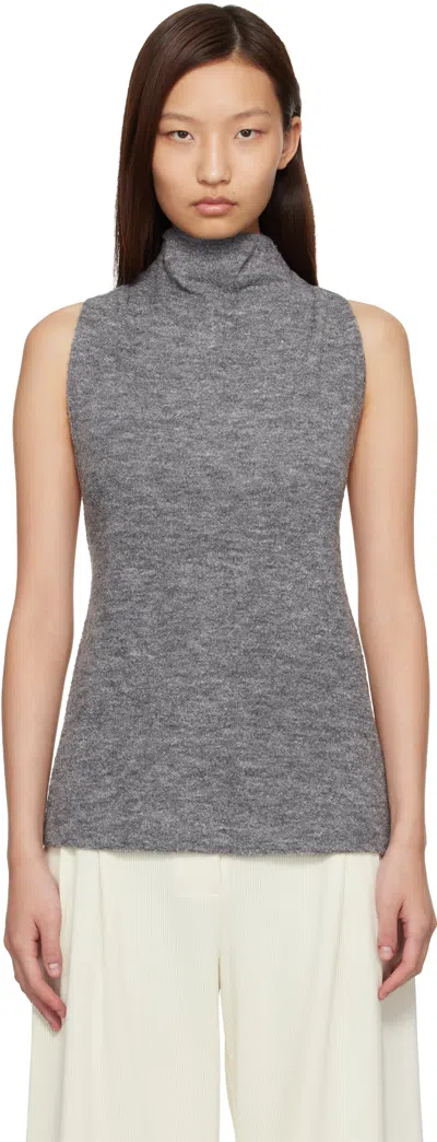 Proenza Schouler Gray  White Label Cynthia Turtleneck