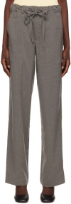 Proenza Schouler Gray  White Label Drawstring Lounge Pants In Grey Melange