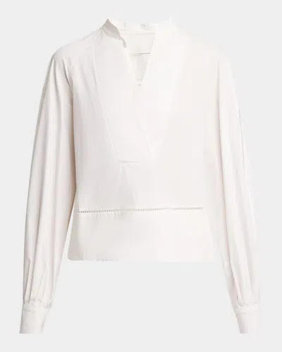 Proenza Schouler Grayson Cotton Stretch Poplin Top