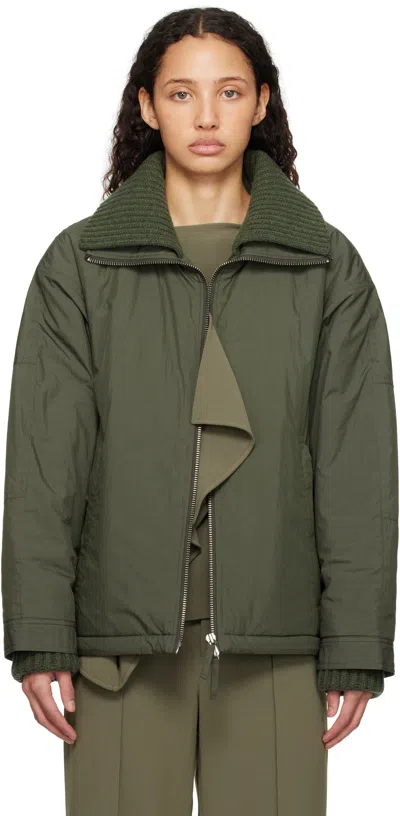 Proenza Schouler Green  White Label Veronica Jacket In Dark Spruce