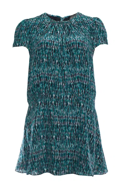 Proenza Schouler Green Tie Dye Silk Dress.