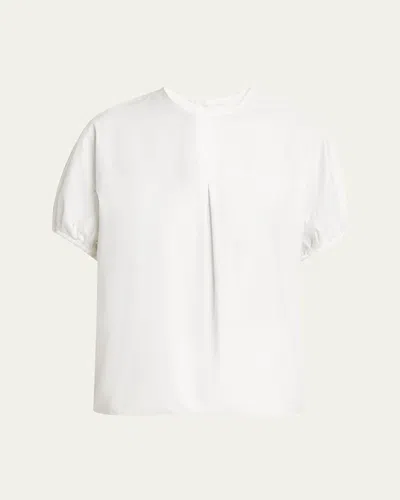 Proenza Schouler Haleigh Short-sleeve Top In White