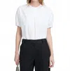 Proenza Schouler Haleigh Short-sleeve Top In White