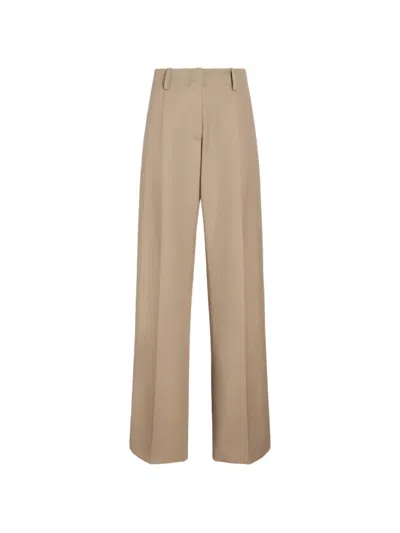 Proenza Schouler Halima Pants In Wool Gabardine In Neutral