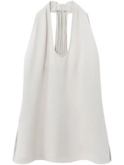 Proenza Schouler Off-white Halter-neck Top In Neutrals