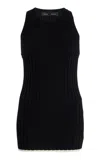 Proenza Schouler Harley Ribbed Top In Black